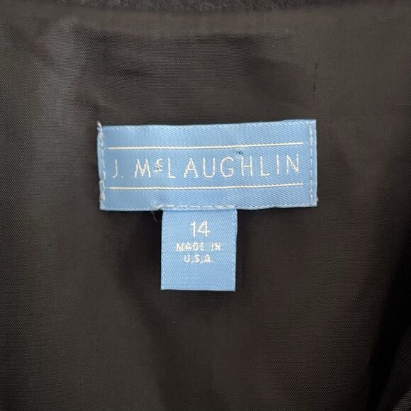 J. McLaughlin Structured Jacket Size 14 Minimalist Capsule Old Money Made in USA - Picture 6 of 11
